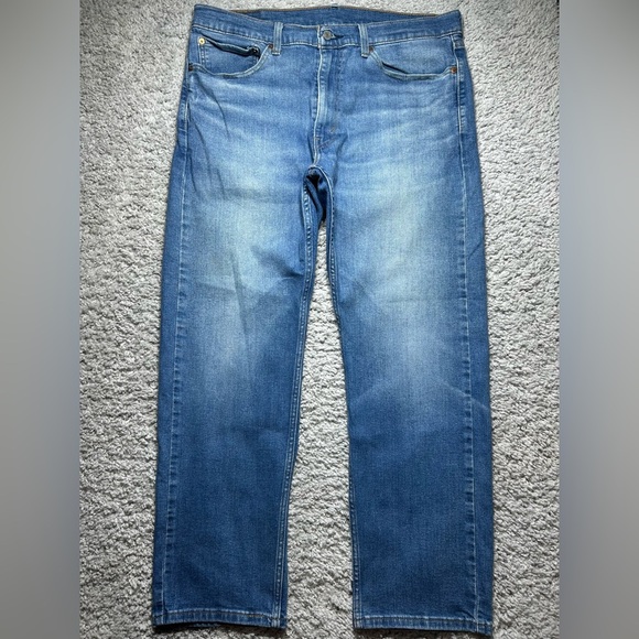 Levi's Jeans Mens 36 x 30 505 Straight Classic Casual Denim Everyday Basic Blue - Picture 1 of 3